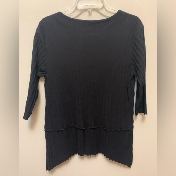 FOCUS Ribbed Pocket Top - Black - Picture 7 of 7